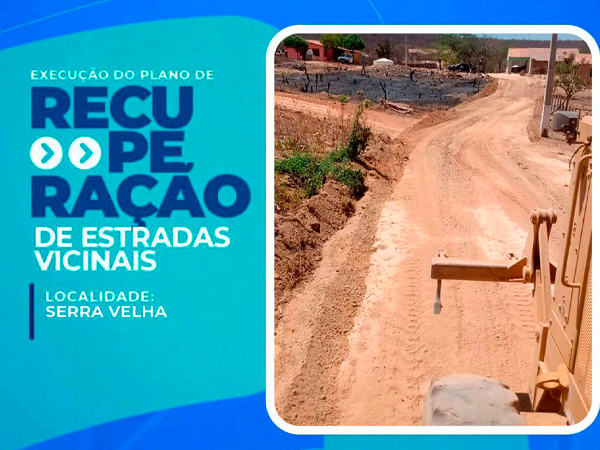 Prefeitura Municipal Investe na Recuperação das Estradas Vicinais na Serra Velha